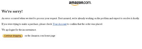 Archived image: amazon error