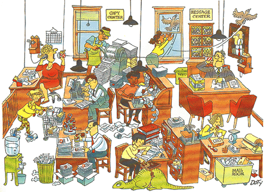 Archived image: busy office