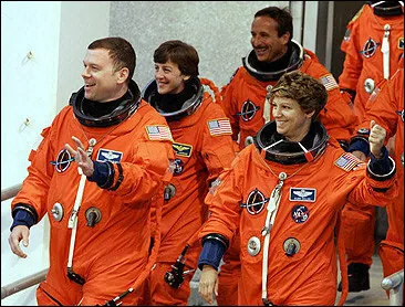 Archived image: discovery astronauts
