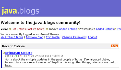Archived image: javablogs