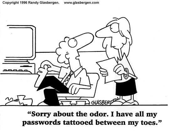 Archived image: password foot