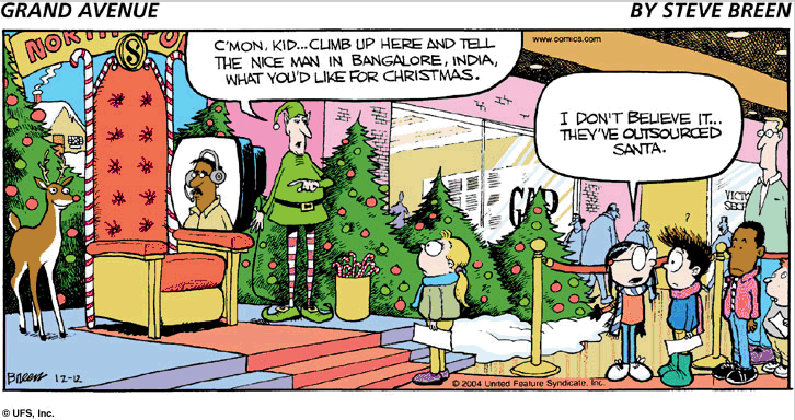 Archived image: santa outsourced