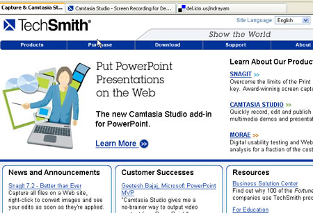 Screenshot: screencast