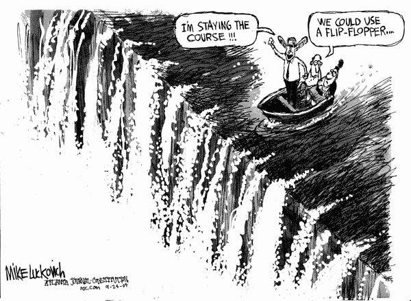 Archived image: stay the course cartoon