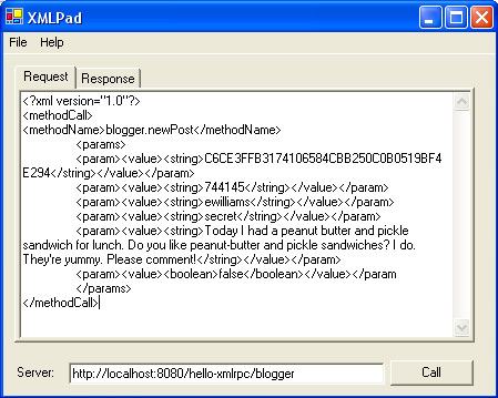 Archived image: xmlpad input